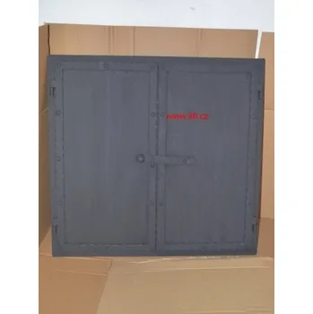 Kovaná dvířka na udírnu dvoj 2