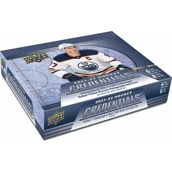 Sběratelská karetní hra 2021-2022 NHL Upper Deck Credentials Hockey Hobby Box