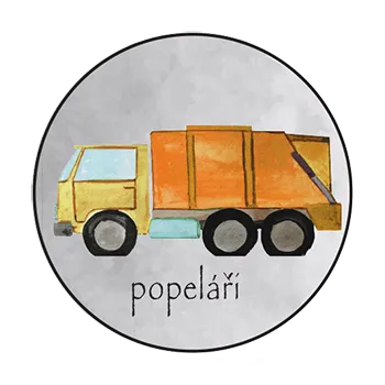 magnetka pro dítě Slon Pamatovák Popeláři