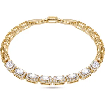 Náramek biju Pozlacený náramek 14k, obdélníčky vykládané drobnými zirkony 2002357