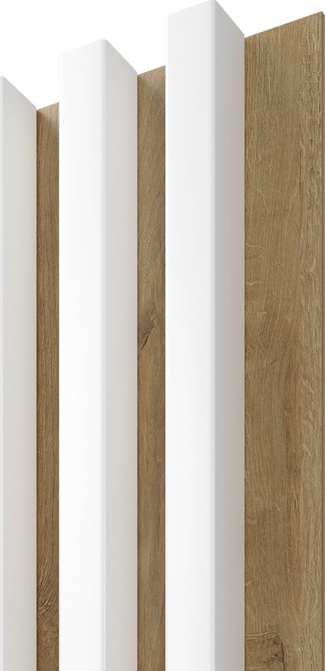 STEGU LINEA SLIM 3 - bílá / dub
