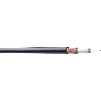 Video kabel Belden RG179, MRG1791.00100 koaxiální kabel, vnější Ø: 2.80 mm, 75 Ω, černá, metrové zboží