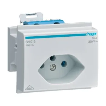 Elektrická zásuvka HAGER Zásuvka SN013 250/10A SN013