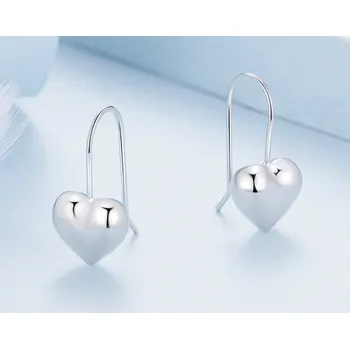 Náušnice For Silver Náušnice s přívěskem Srdce - Stříbro 925