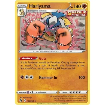 Sběratelská karetní hra Pokémon karta Hariyama 143 /264 - Fusion Strike