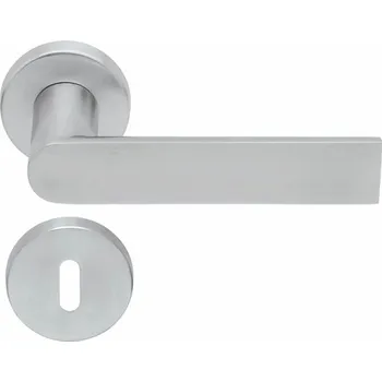 Dveřní kování SP - SEMI - R PB1008 rozety BB, klika/klika BN - Broušená nerez