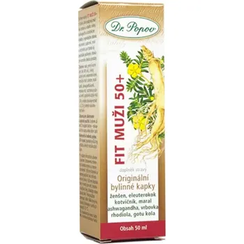 Přírodní produkt Dr. Popov Fit muži 50+ bylinné kapky 50 ml