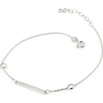 Náramek Dámský náramek z bílého zlata ZLNA922F 17 - 20 cm + Dárek zdarma