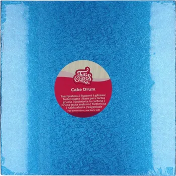 FunCakes Dortová podložka modrá, čtverec 30,5 x 30,5 cm, výška 12 mm