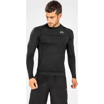 Rashguard Pánské funkční triko / rashguard Venum G-Fit Air - dlouhý rukáv - Black černé Velikost: XXL