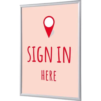 Značení Set klaprámu A4, Přihlášení, červený, anglicky