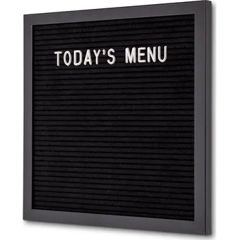 Písmenková tabule černá 30 x 30 cm, černý rám