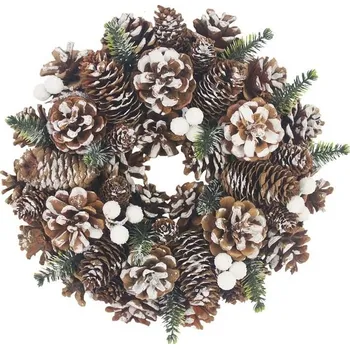 Vánoční dekorace Věnec s přírodními dekoracemi P1389/1