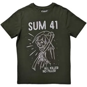 Pánská móda Merch Sum 41: Sum 41 Unisex T-shirt: Reaper (large) L