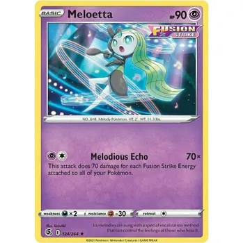 Sběratelská karetní hra Pokémon karta Meloetta 124/264 - Fusion Strike