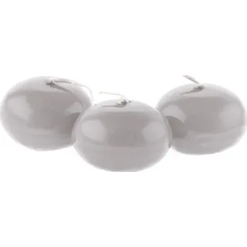 Svíčka Svíčka plovoucí 4cm PASTEL šedá