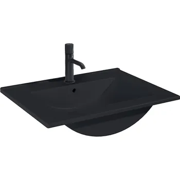Umyvadlo Oltens Vernal umyvadlo 61x46 cm obdélníkový nábytkový černá 41205300