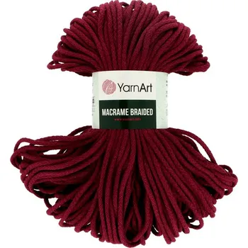 Příze YarnArt Macrame Braided 781 vínová 5 mm