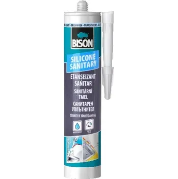 stavební silikon BISON silikonový tmel SANITÁRNÍ SILIKON ČIRÝ 280 ml