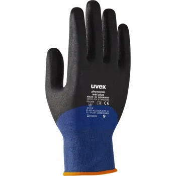 Pracovní oblečení UVEX Rukavice Phynomic wet plus 9 / všeob. práce /mírne vlhké a mokré prostředí /odpuzujíci vlhkost