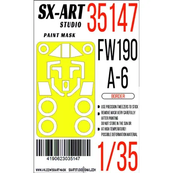 Plastikový model 1/35 Paint mask Fw 190A-6 (BORDER)