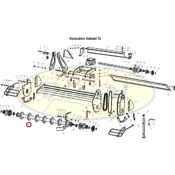 Kultivátor 1/25 - TL135-020- Hl. hřídel, rotor na TL 95