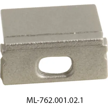 LED lišta MCLED Koncovka pro PG s otvorem stříbrná ML-762.001.02.1