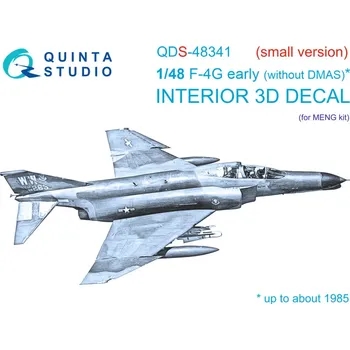 Plastikový model Quinta studio 1/48 F-4G early 3D&colour.Interior (MENG) SMALL