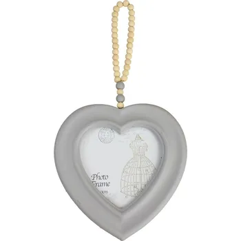 Fotorámeček srdce šedé D0762