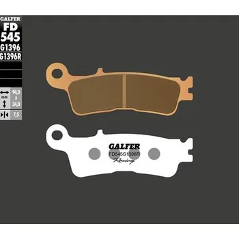 Brzdová destička GALFER brzdové destičky KH755 sintrované barva zlatá závodní přední FANTIC XX 125; XEF/XXF 250/450; XEX 250 22-; YAMAHA YZ 250 22-; WR/YZ 250F/450F 21-; YZ 450FX 21- (GALFER brzdové destičky KH755 sintrované barva zlatá závodní přední FANTIC XX 125; XEF/X