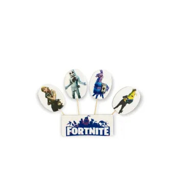 Jedlá dekorace na dort K Decor Cukrová figurka zápich do dortu Fortnite