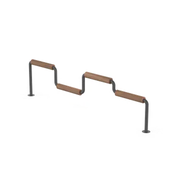 Zahradní lavice HTI Lavička k opření LPS044.00 SLEZSKO Materiál konstrukce: ocel, Povrchová úprava: komaxit dle RAL, Typ použitého obložení: ash