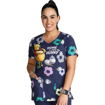 Dámská halenka Tooniforms Zdravotnická dámská halena Disney s potiskem medvídka Pů TF614 PHHM Velikost: XS