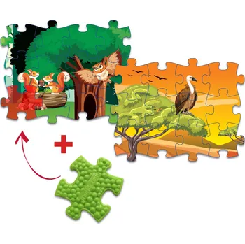puzzle pro nejmenší MUFFIK Everlasting Puzzle - Les/Safari Veverka/Sup MFP-01-2