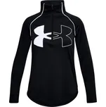 Dívčí tričko Under Armour Tech Graphic Logo Half Zip-BLK M