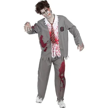 Karnevalový kostým Funiglobal - Plus size kostým zombie student pro muže - XXL