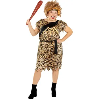 Funiglobal - Kostým pračlověk žena extra velký - XXXL