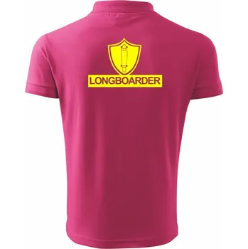 Pánská košile Longboarder logo - Polokošile pánská Pique Polo 203 - 5XL ( Purpurová )