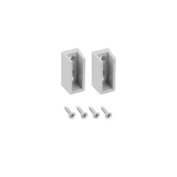 Věšák Design light Sada koncovek závěsné lišty LED / šedá