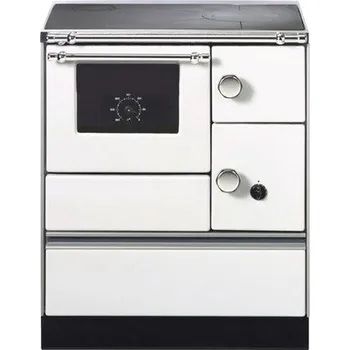 Sporák na tuhá paliva Wamsler K176/A-70 pro instalaci vlevo Bílá