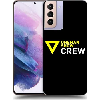 Pouzdro na mobilní telefon Picasee silikonový černý obal pro Samsung Galaxy S21+ 5G G996F - ONEMANSHOW CREW