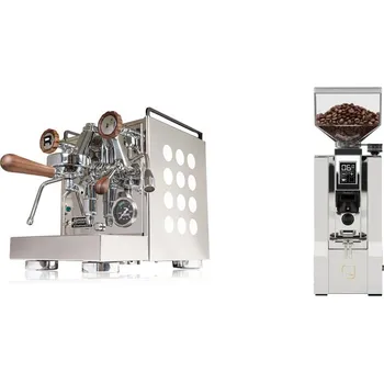 Kávovar Rocket Espresso Appartamento, white, walnut + Eureka Mignon XL,…