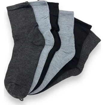 Dámské ponožky Lady Socks Dámské vysoké ponožky 6x párů MIX barvy 01 Barva: Černá, Velikost: 35-38