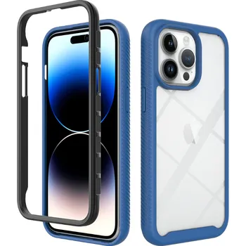 Pouzdro na mobilní telefon Beweare Shock kryt 2v1 na iPhone 7 / 8 / SE 2020 / SE 2022 - tmavě modrý