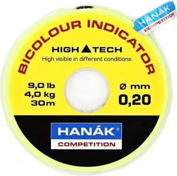 Dvoubarevný indikátor Hanak Competition Bicolour Indicator Line YB 30 m, 0,30 mm, 8,0 kg