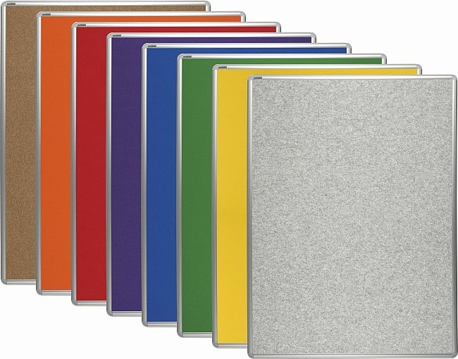 Textilní nástěnka TEXTIL AL rám 60 x 90 cm (různé barvy) - oranžová (600600904107)