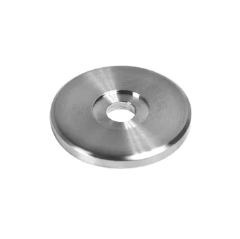 Zábradlí Deska na boční kotvení sloupu (o 50x5 mm), otvor o 10,5 mm, broušená nerez K320 / AISI304