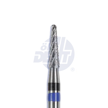 Fréza tvrdokovová fréza Spiral Cut s rovnou čepelí, kónus, zaoblený (modrý a černý pruh) | do násadce | 500 104 198 QC 023