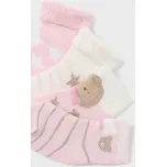 Set 4 ponožek Mayoral 9653 růžové, béžové, zelená barva: růžová, Rozměr: 0 měsíců