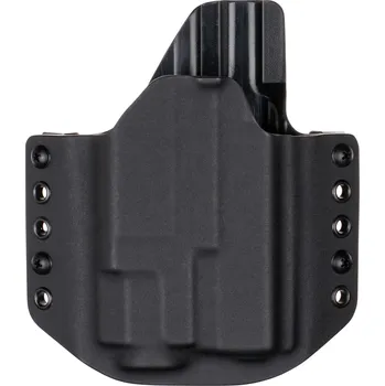 Příslušenství pro sportovní střelbu RH Holsters OWB - Glock 19 Gen5 - Glock 19X/45 + Fenix GL06 - vnější kydexové pouzdro - poloviční sweatguard - černá/černá Pouzdro je pro: Pravák